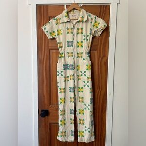 Noble Floral Jumpsuit with Pockets